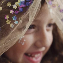 Cape de fée brodée multicolore (4-10 ans)