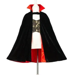 Cape Dracula avec dents de vampire (4-8 ans)
