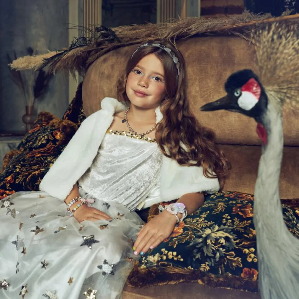 Cape en fausse fourrure Sterre (5-7 ans)