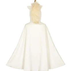 Cape licorne blanc cassé (4-8 ans)