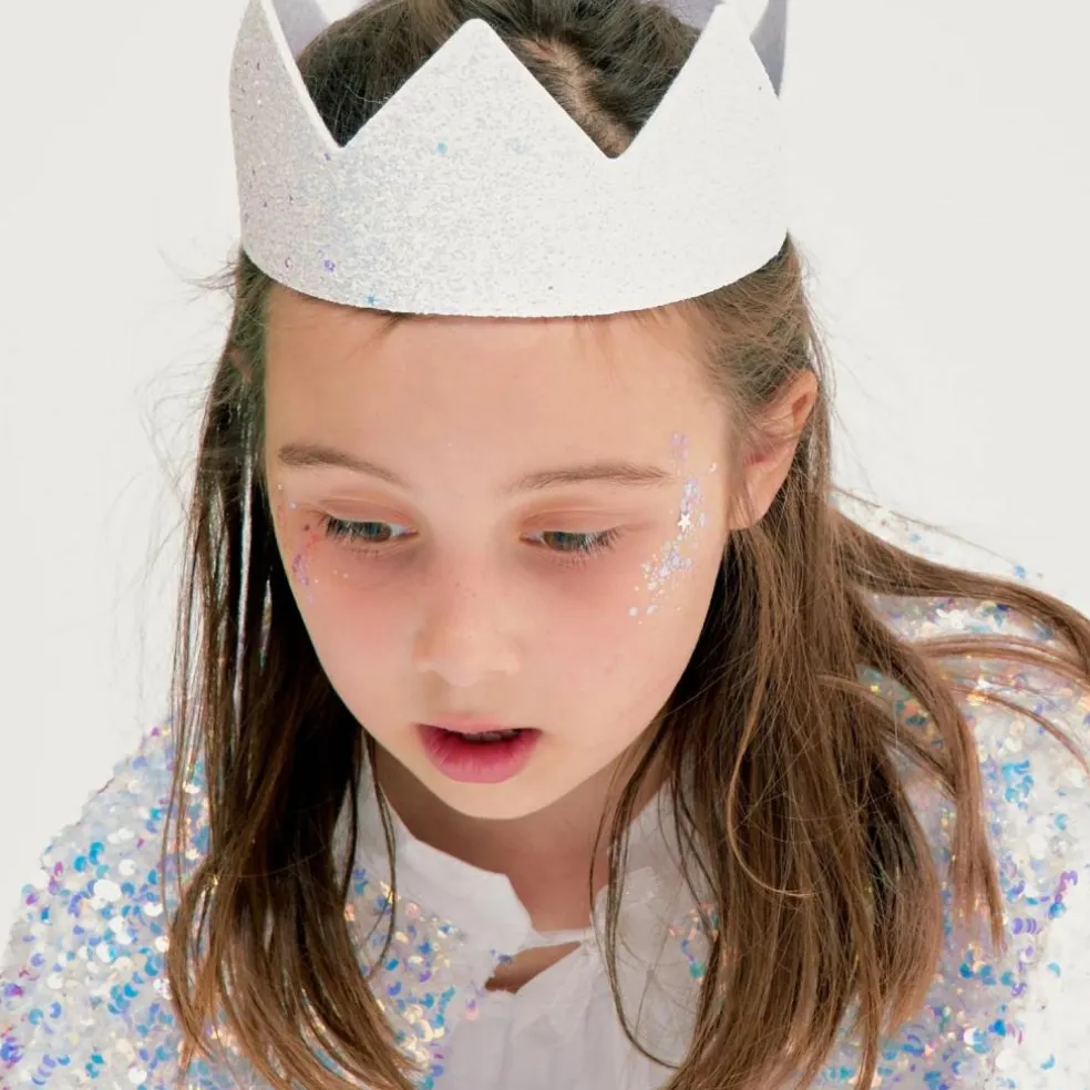 Cape Snowhite Blanc Holographique (4-12 ans)