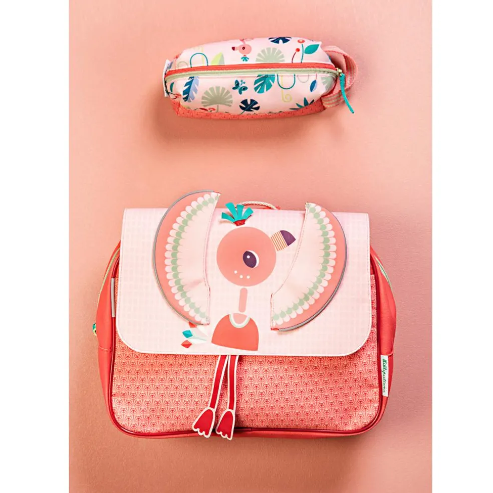 Cartable A4 maternelle Anaïs le flamant rose