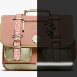 Cartable A4 maternelle Pink Gold Leopard (35 cm)