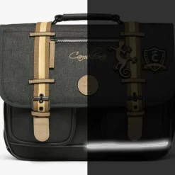 Cartable A4 primaire Grey Badges (38 cm)