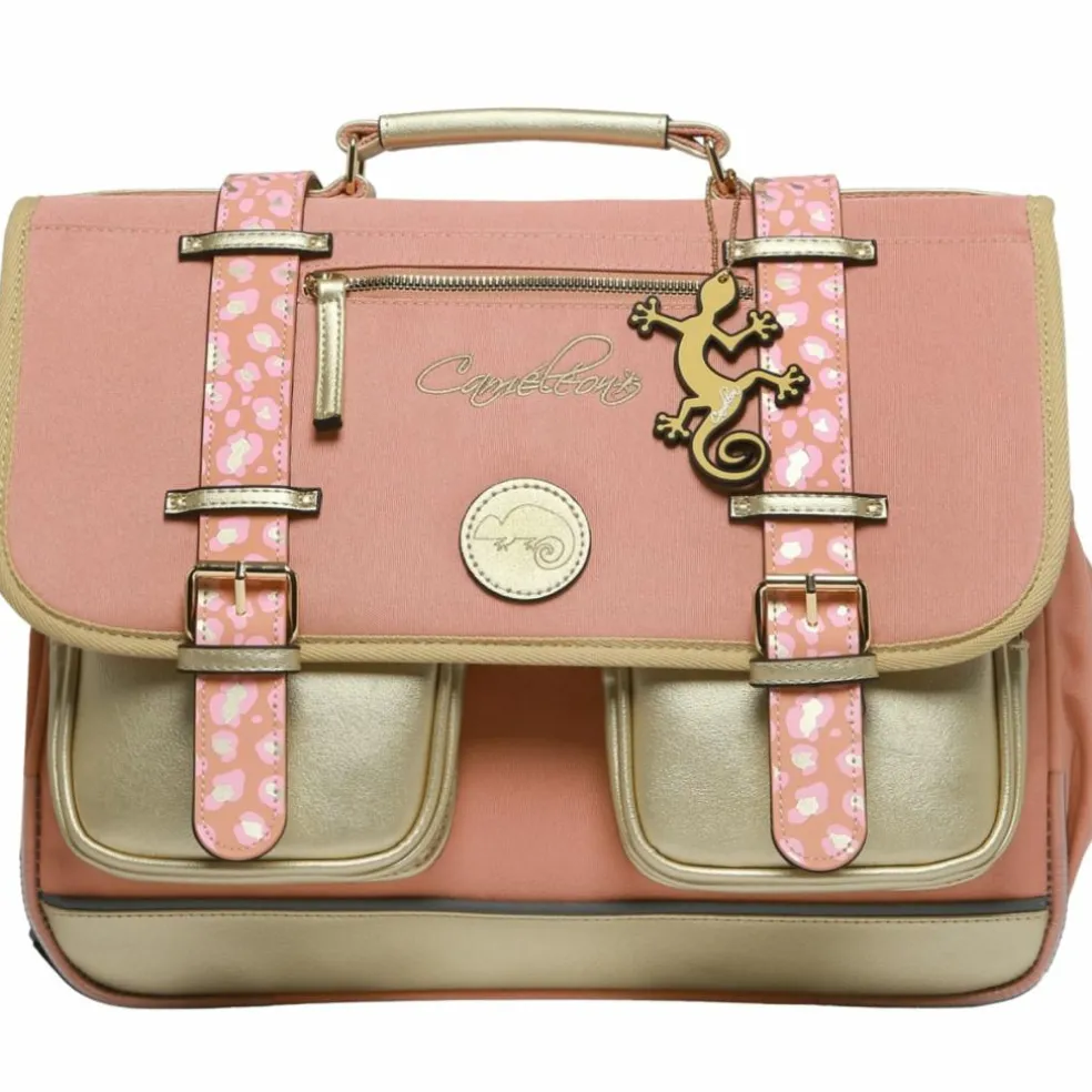 Cartable A4 primaire Pink Gold Leopard (38 cm)
