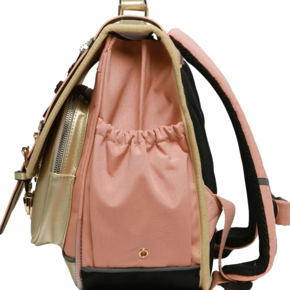 Cartable A4 primaire Pink Gold Leopard (38 cm)