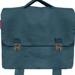 Cartable maternelle 33 cm bleu pétrole (personnalisable)