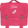 Cartable maternelle 33 cm rose grenadine (personnalisable)