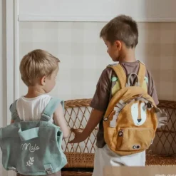 Cartable maternelle 33 cm vert amande (personnalisable)