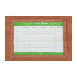 Cartable maternelle Les Fantaisies Faustine bleu-moutarde (35 cm)