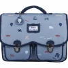 Cartable x Tartine et Chocolat Globe-Trotter Bleu (33 cm)