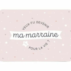 Carte demande Veux-tu devenir ma marraine