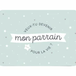 Carte demande Veux-tu devenir mon parrain