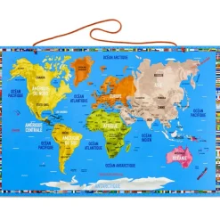Carte du monde magnétique Recto Verso