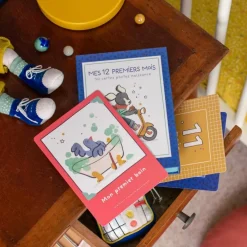 Cartes Mes 12 premiers mois Puce et Pilou