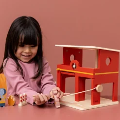 Caserne de pompiers en bois All animals