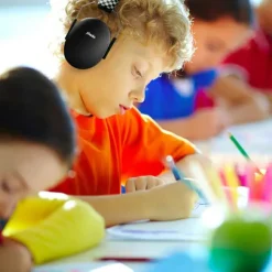 Casque anti bruit pour bébés et enfants noir