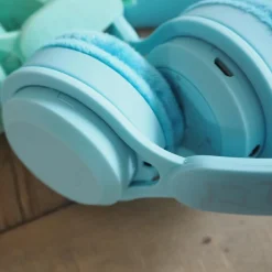 Casque audio enfant sans fil Bleu Pastel