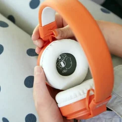 Casque audio orange