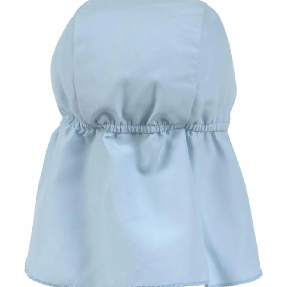 Casquette protège nuque anti-UV bleu ciel (03-06 mois)