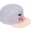 Casquette visière plate Cerise lilas-pêche (1-2 ans)