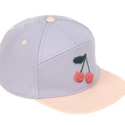 Casquette visière plate Cerise lilas-pêche (1-2 ans)