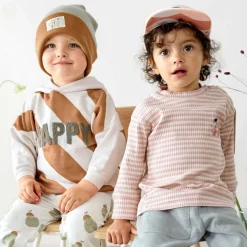 Casquette visière plate Cerise lilas-pêche (1-2 ans)