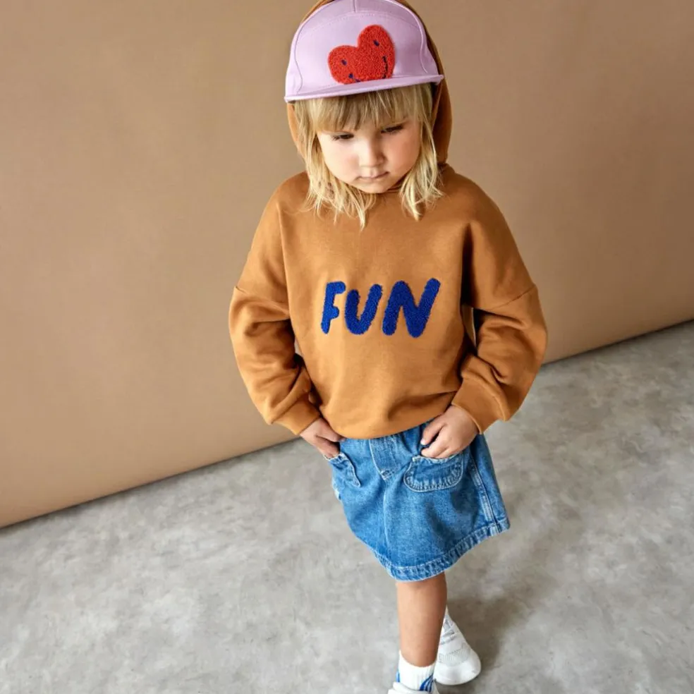 Casquette visière plate Little Gang Coeur