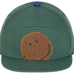 Casquette visière plate Little Gang Smile Ocean green