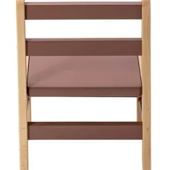 Chaise basse en bois Louise hybride vieux rose