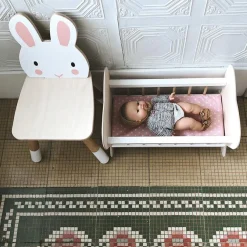 Chaise enfant lapin en bois