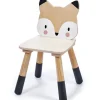 Chaise enfant renard en bois
