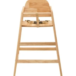 Chaise haute empilable en bois Emma Naturel