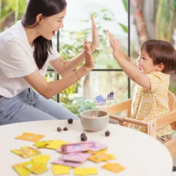 Chaise haute empilable en bois Emma Naturel