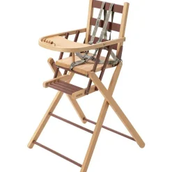 Chaise haute extra pliante Sarah hybride vieux rose