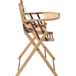 Chaise haute extra pliante Sarah hybride vieux rose