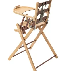 Chaise haute extra pliante Sarah hybride vieux rose