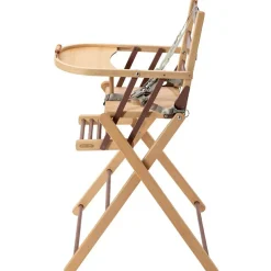 Chaise haute extra pliante Sarah hybride vieux rose