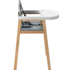 Chaise haute fixe Lili hybride bleu gris