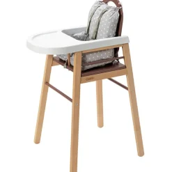 Chaise haute fixe Lili hybride vieux rose