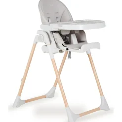 Chaise haute Papum Blanc-Naturel