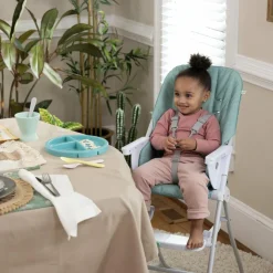 Chaise haute pliante Sun Valley Vert d'eau