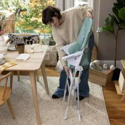 Chaise haute pliante Sun Valley Vert d'eau