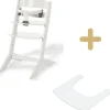 Chaise haute Syt évolutive avec tablette blanche