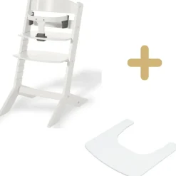 Chaise haute Syt évolutive avec tablette blanche