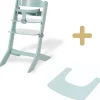 Chaise haute Syt évolutive avec tablette vert menthe