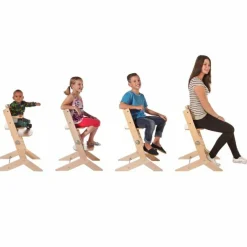 Chaise haute Syt évolutive avec tablette naturelle