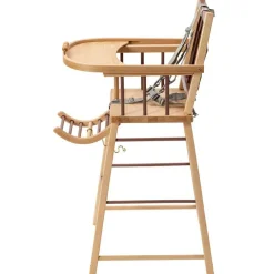 Chaise haute traditionnelle André hybride vieux rose