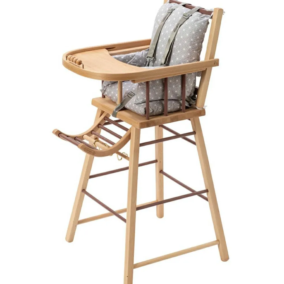 Chaise haute traditionnelle André hybride vieux rose