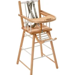 Chaise haute traditionnelle André hybride blanc